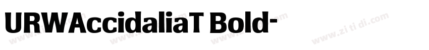 URWAccidaliaT Bold字体转换
